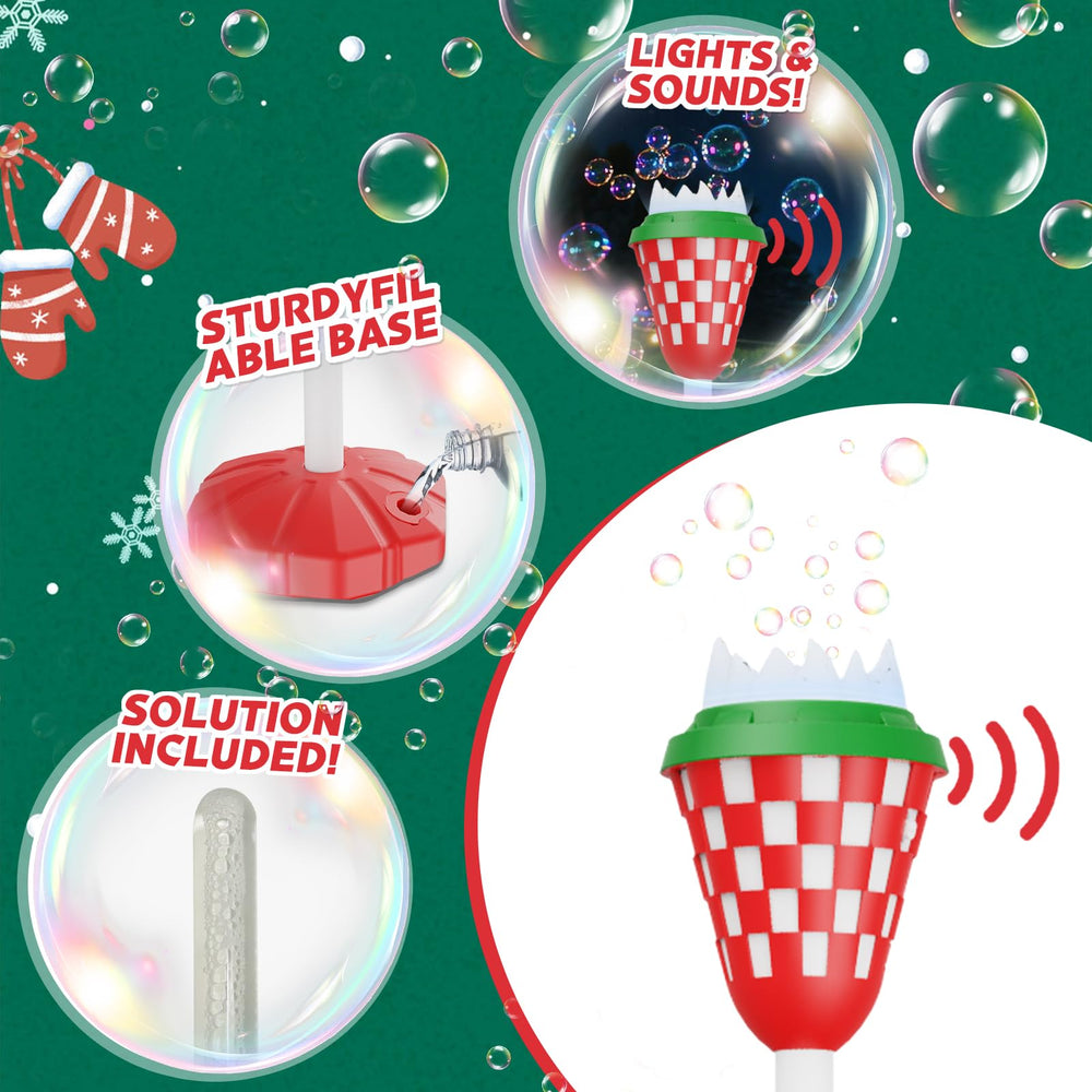 MLDKA rechargeable battery powers bubbles anywhere, cord-free fun.