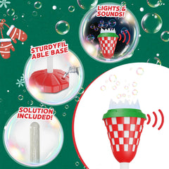 MLDKA rechargeable battery powers bubbles anywhere, cord-free fun.