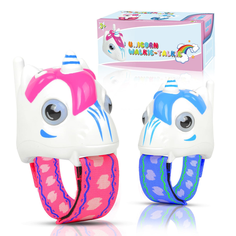 MLDKA unicorn walkie talkie pink close-up for imaginative play and easy communication