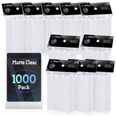 Mlikero 1000-pack card sleeves in matte-clear protection