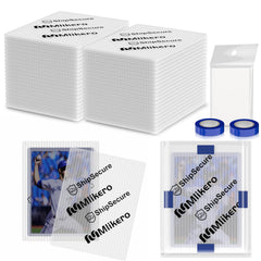 Mlikero 120-pack protectors shown together for secure card mailings