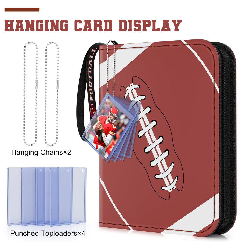Mlikero binder includes two hanging chains for versatile setup.