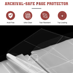 Mlikero binder ships with 40 pages of double-sided 9-pocket sleeves.