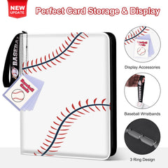 Mlikero binder pages open reveal 9-pocket sleeves for organized viewing