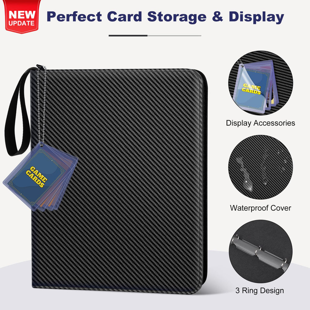 Mlikero Card Binder with 720-card capacity sleeves keeps collections organized