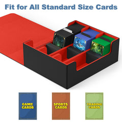 Mlikero box holds 1800+ sleeved cards for large collections.