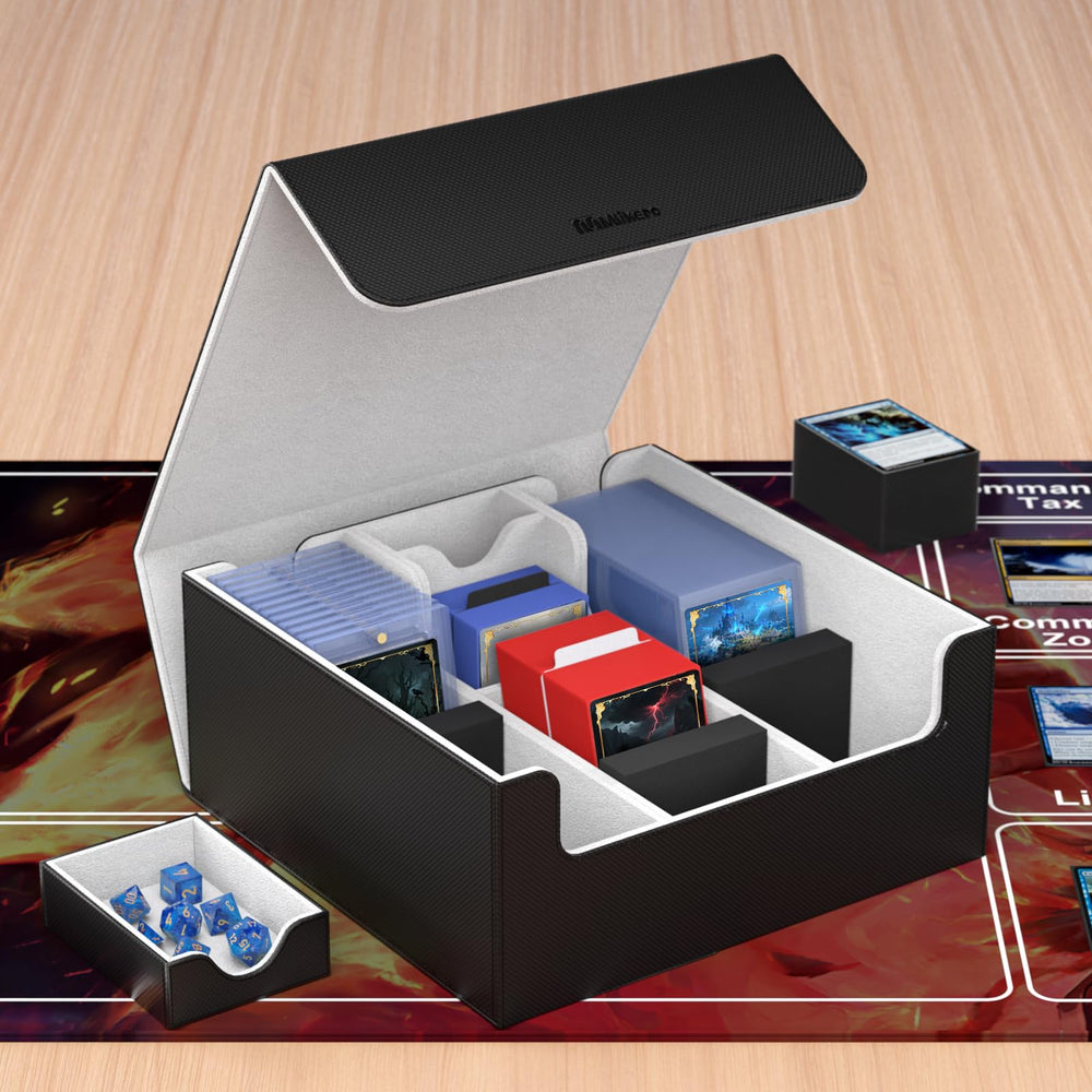 Mlikero easy-access lid design speeds setup between games.