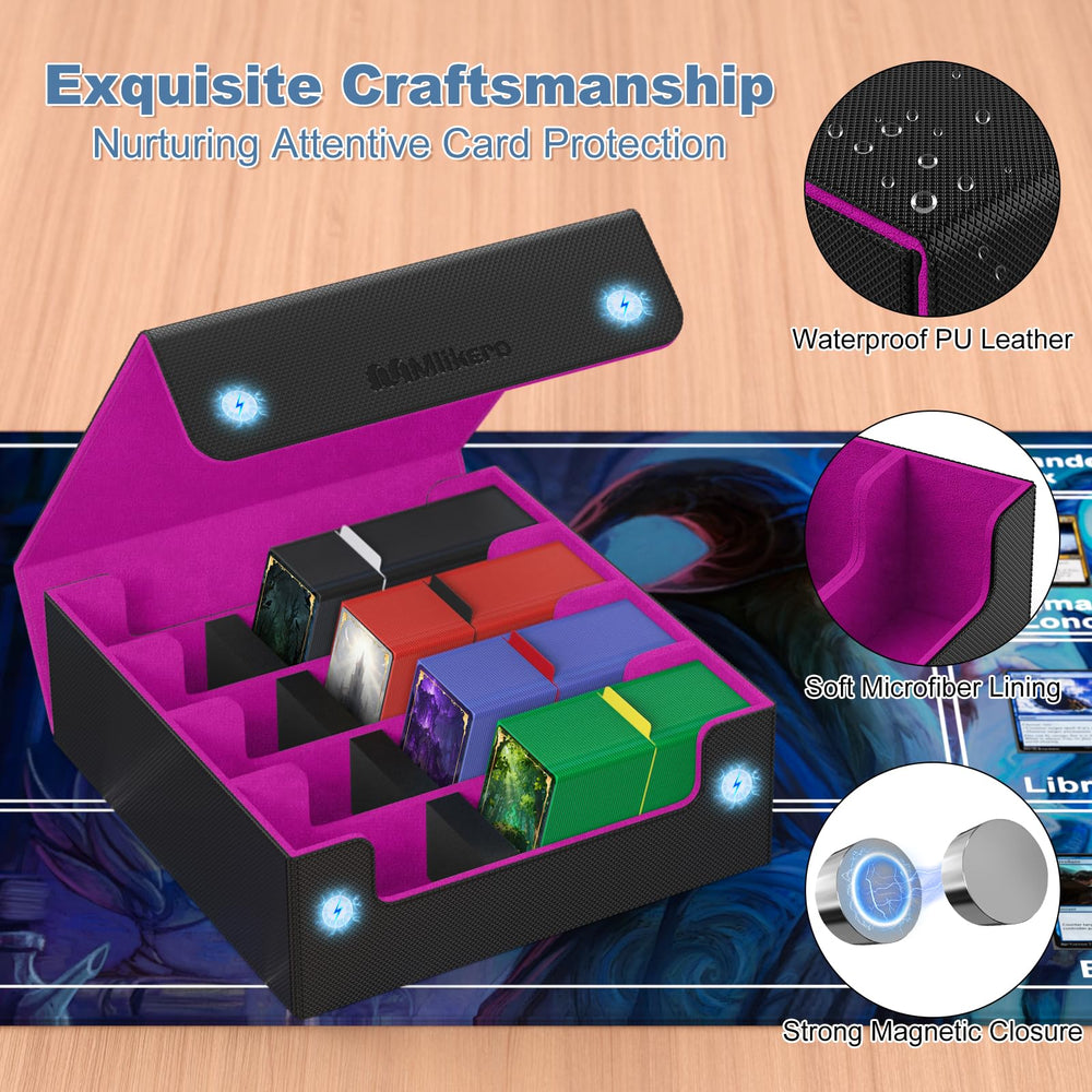 Leather magnetic closure keeps the case securely shut.