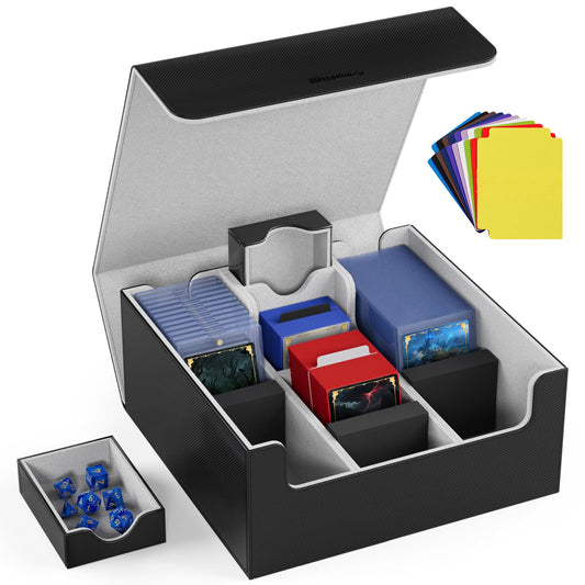 Mlikero Card Deck Box with magnetic closure keeps cards secure during travel.