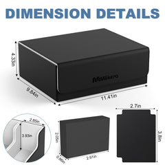 Mlikero Card Deck Case features 3 foam stoppers to prevent movement.