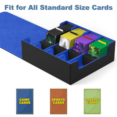 Mlikero card deck case compatible with MTG PKM TCG