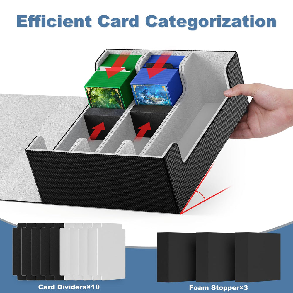 Mlikero Card Deck Case soft microfiber lining guards against scratches.