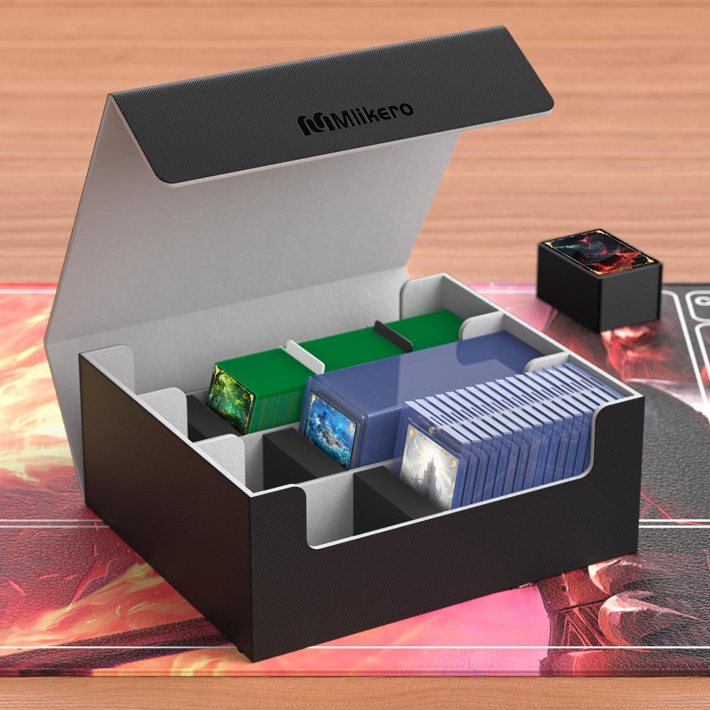 MLikero travel-ready deck box protects MTG, Yugioh, and more on the go.