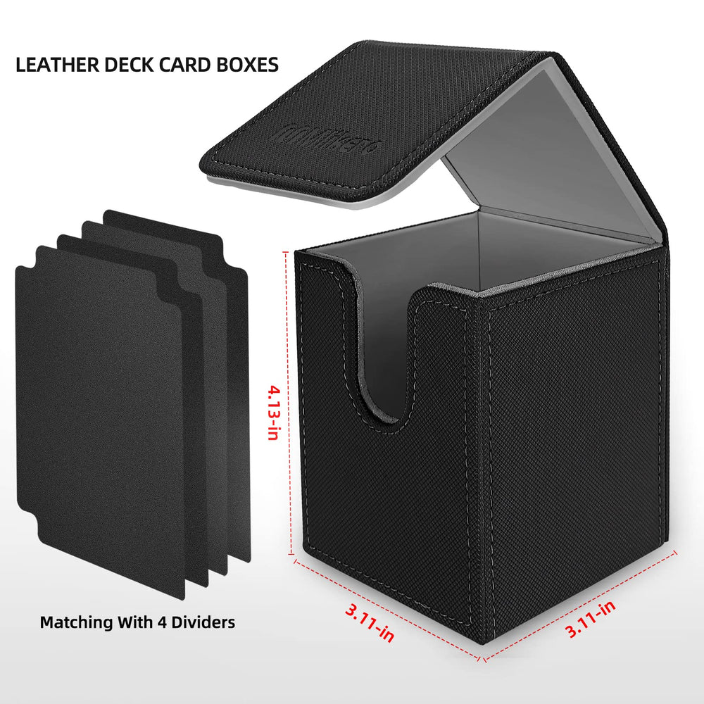 Mlikero deck box interior lining protecting cards from scratches.