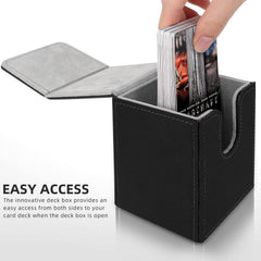 Mlikero deck box open: easy access while keeping cards secure.