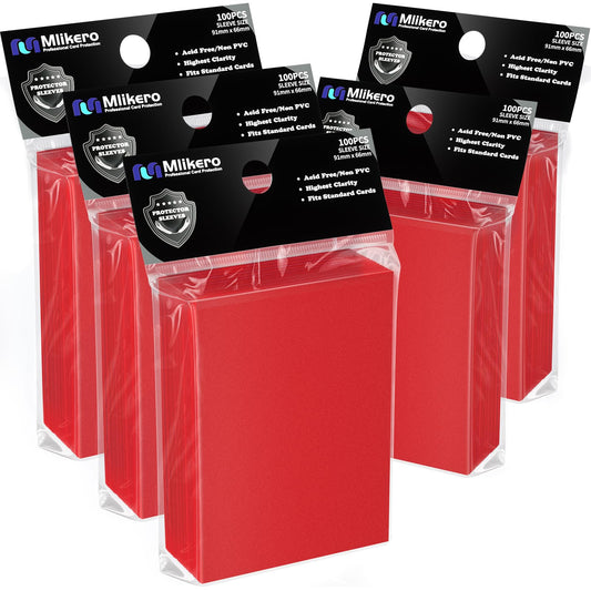 Mlikero red matte sleeves packaging for bulk purchase and storage.