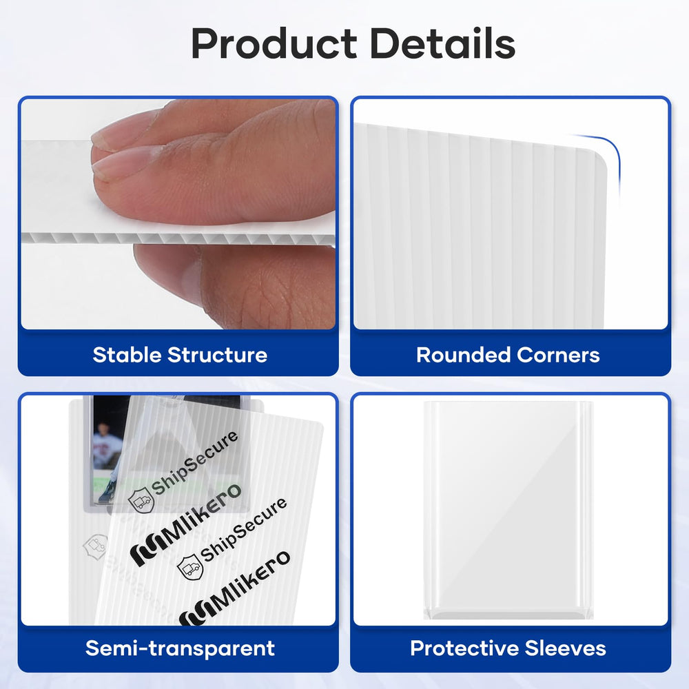 Mlikero rounded corners prevent edge punctures during shipping