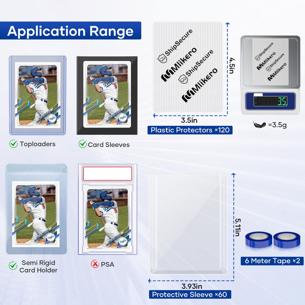 Mlikero semi-transparent protectors allowing inner card viewing