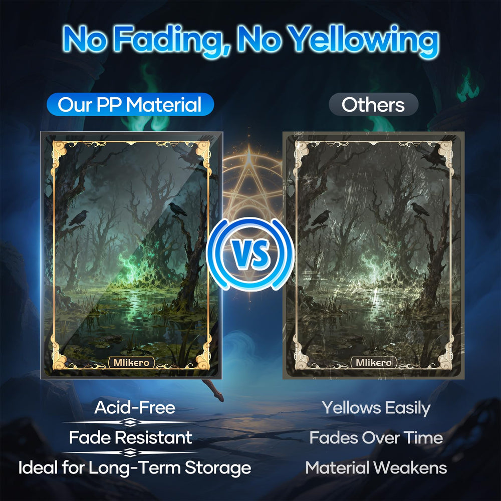 Mlikero standard 66×91mm sleeves fit MTG and sports cards