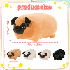 MMguai Bulldog family plush texture emphasizing durable softness and filling