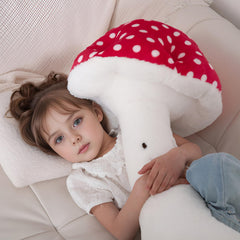 Gift-ready MMguai mushroom plush pillow for birthdays and holidays.
