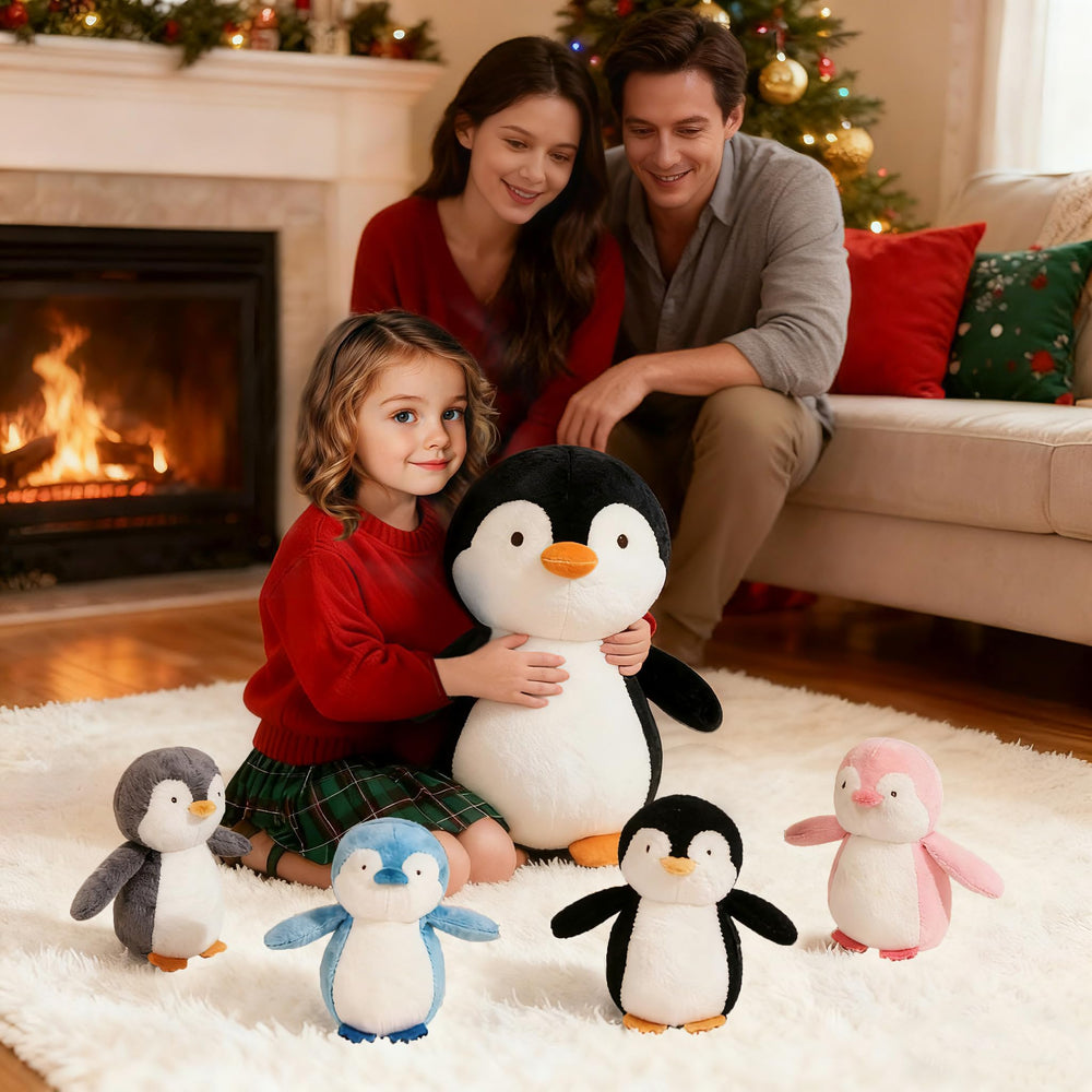 MMguai baby penguin plush four suitable for bedtime rituals