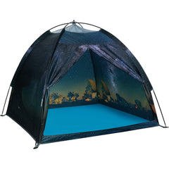 Mnagant Space World Tent with starry design inspires imaginative indoor play.
