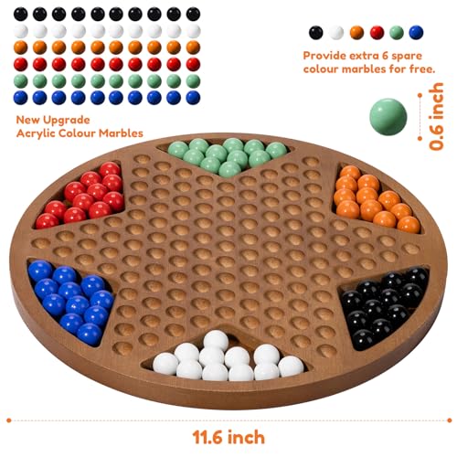 MNYUN 60 acrylic marbles in six colors for vibrant, organized play