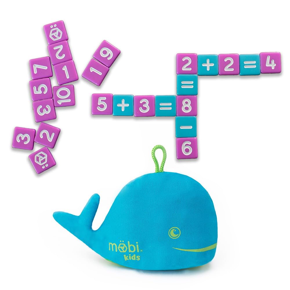 MÖBI Mobi Kids math game crossword grid setup facilitates collaborative learning.