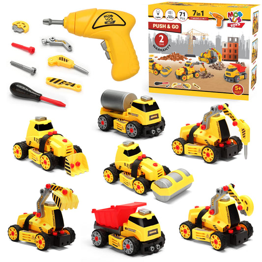 MOBIUS Toys 7-in-1 truck build with versatile parts for problem solving.