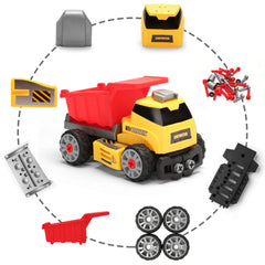 MOBIUS Toys cement mixer model for sequence thinking and design exploration.