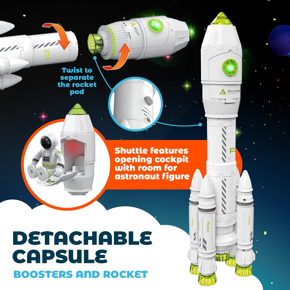 MOBIUS Toys Space Adventure Playset rover explores pretend planets with kids.