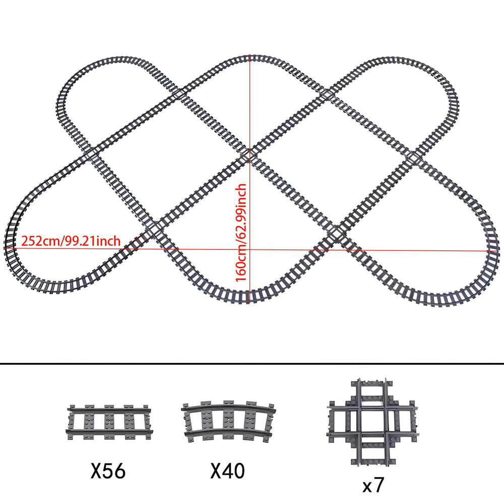 MOCBROPCS City Train crossing-tracks add junctions for varied layouts.
