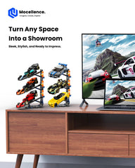Sleek, space-saving design enhances multi-model display on a single unit