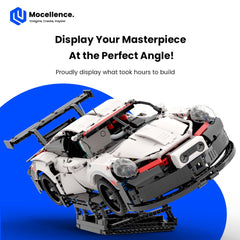 Mocellence Lego Technics display stand in-use with SF-24 F1 model 42207.