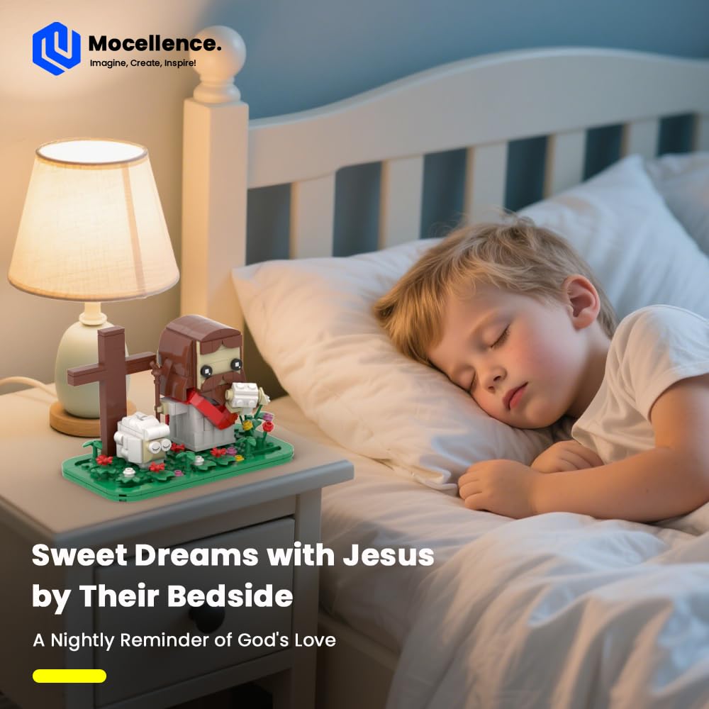 Mocellence Sheep and Cross scene fosters constructive building and learning.