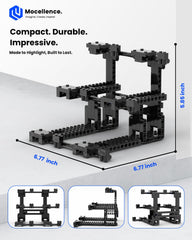 Mocellence durable clear design enhances display without clutter