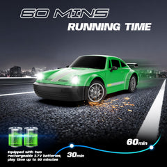 MOCOMI RC drift car rear view emphasizes stylish design and stability
