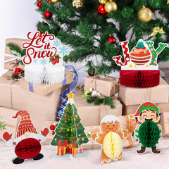Mocoosy Reindeer honeycomb centerpiece adds a classic holiday centerpiece