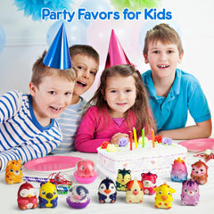 Mocoosy squishies as carnival prizes and treasure box fillers.