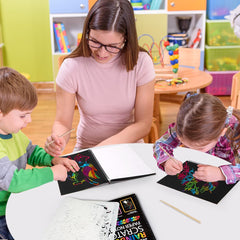 Mocoosy gift-ready scratch art kit provides a fun, mess-free activity.