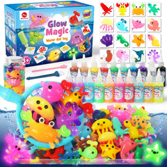 Mocoosy glow gel set highlighting luminous glow for magical night-time play