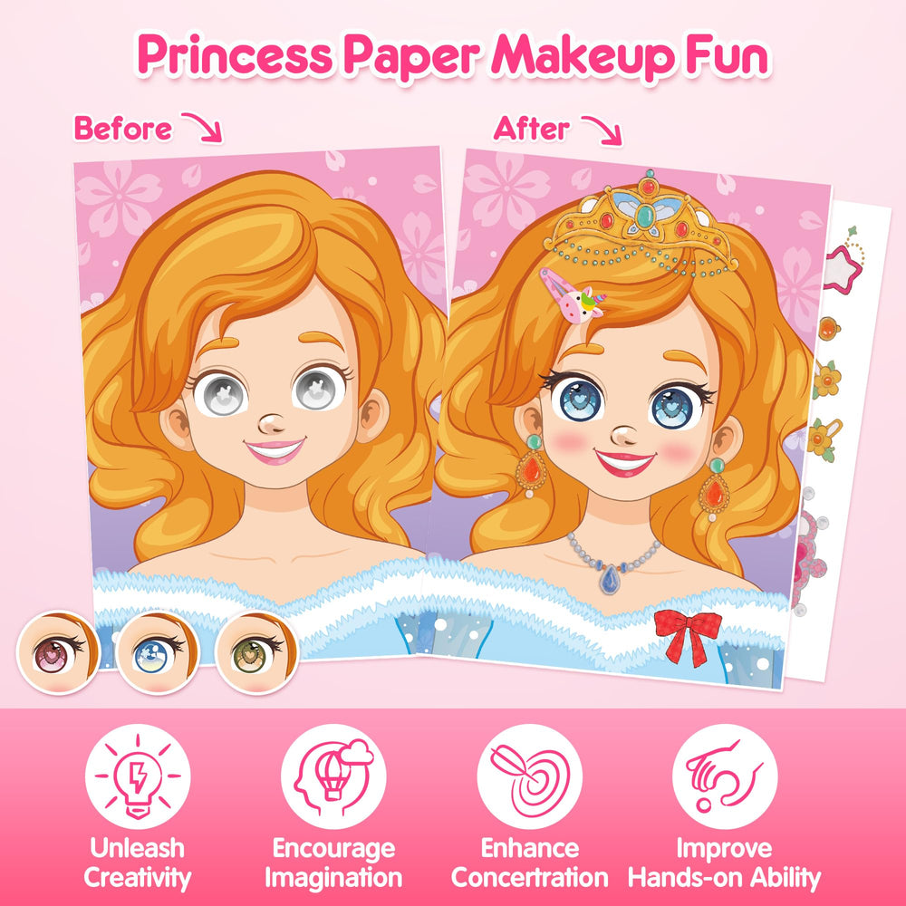 Mocoosy Glowing foil stickers enhance princess outfits with shine