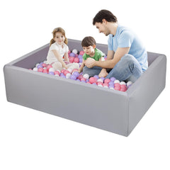MODEREVE ball pit rectangular 47x35 in setup in living room for family playtime