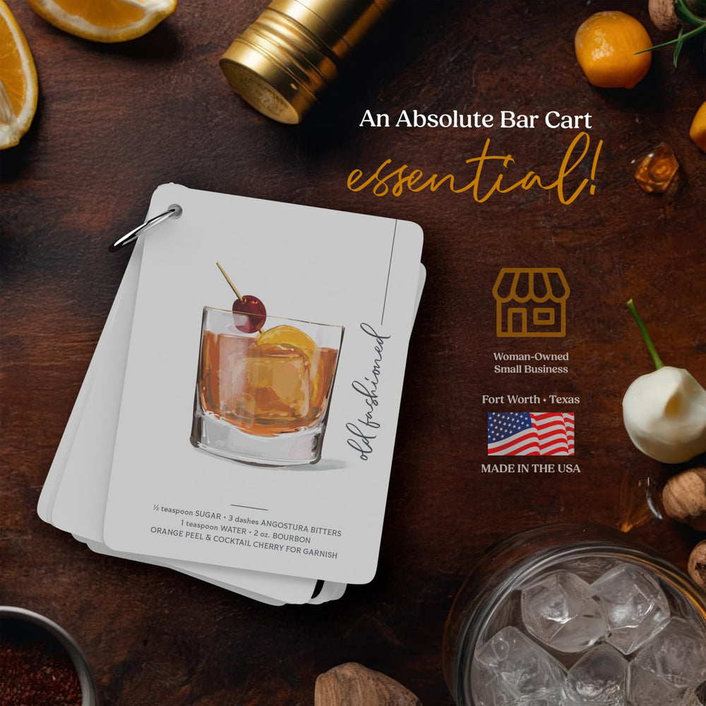 Modern Day Art ring-bound flashcards for quick recipe reference during entertaining