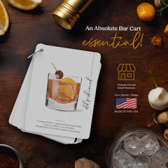 Modern Day Art ring-bound flashcards for quick recipe reference during entertaining