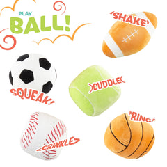 Modern Innovations Kidaddle rattling football stimulates tactile curiosity during playtime.