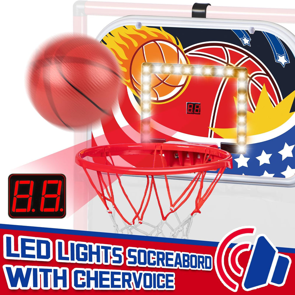 MOEAWS arcade basketball with adjustable height for growing players