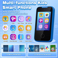 MOFGDNI Kids Phone dual camera enables simple photos and memories.