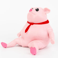 Moinin stress pink pig squishy toy for tactile relief and desk fun.